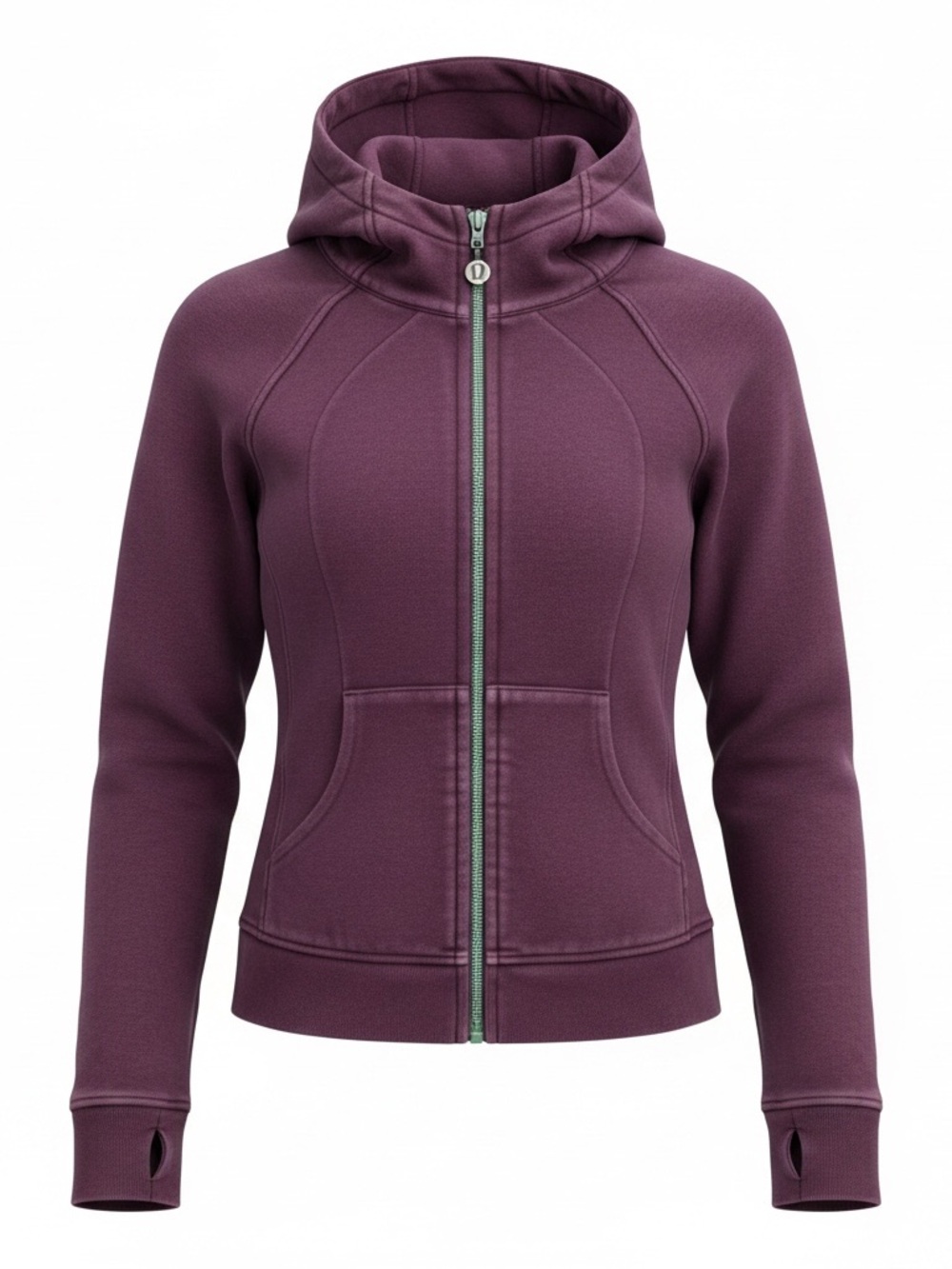 Lululemon Scuba Full Zip Hoodie Burgundy Plum Thumbhole Jacket Women’s